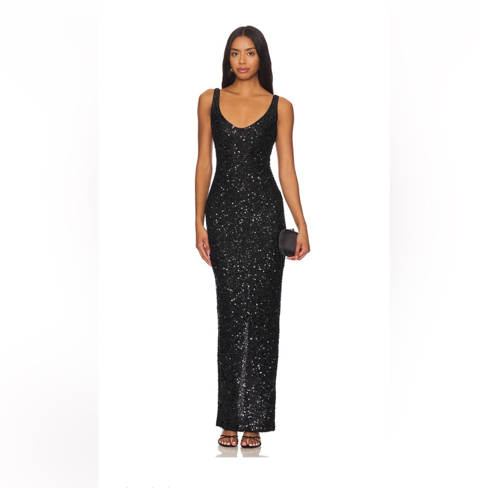 NBD Janhvi Maxi Dress in Black SMALL